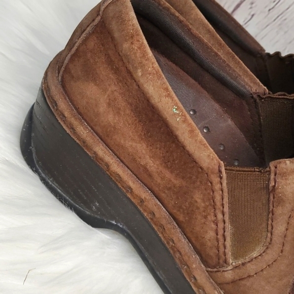 KLOGS MISSION MOCHA MOLE EMBROIDERED LEATHER SUEDE SHOES WOMENS SIZE 7M - Picture 10 of 17